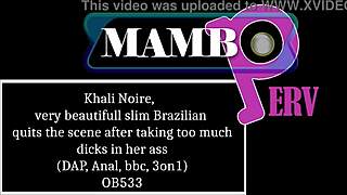 khali noire quits after too much anal with bbc 3on1 😩