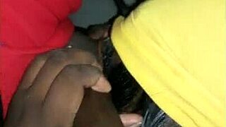 Feeling The Passion In This Sloppy Ebony Deepthroat Blowjob