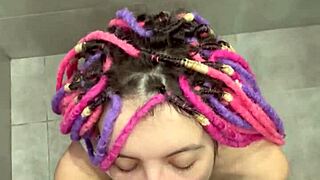 Cute Teen Huge Squirt After Cumshot And Eating Sperm In Shower