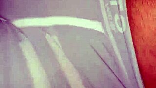 Hard cock hardon bulging in tight shorts outdoor public display