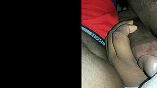 Feeling The Passion In This Sloppy Ebony Deepthroat Blowjob