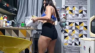 fetiche de transar na cozinha turns into intense homemade casting interview