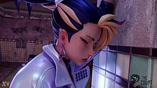 akali kda anal fuck in the public toilet league of legends porn