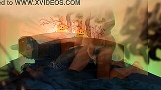 Halloween with Jon Arteen 18+ Ghost Boy Fucks Bareback Emo Femboy Until Orgasm Moaning