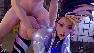 akali kda anal fuck in the public toilet league of legends porn