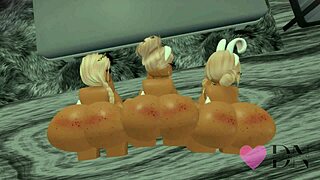 Having detailed sex with three roblox sluts