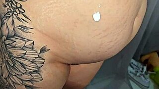 My pregnant widow stepmother gets rough sex with big cock close up