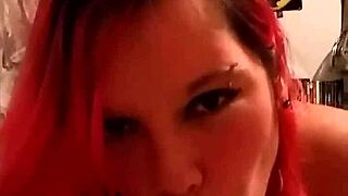 Detailed Blowjob Scene With A Tattooed Punk BBW Deepthroating A Monster Cock.