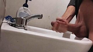 Watch Me Rest Balls on Sink, Preparing Huge Cock for Epic Cumshot