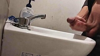Watch Me Rest Balls on Sink, Preparing Huge Cock for Epic Cumshot