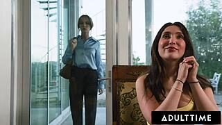 Jane Wilde disciplined by lesbian babysitter!