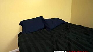 Melanie Hicks flaunts big natural tits in POV with huge cock.