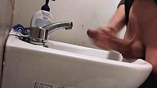 Watch Me Rest Balls on Sink, Preparing Huge Cock for Epic Cumshot