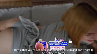 stepsister couldn't resist sucking that big cock