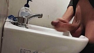 Watch Me Rest Balls on Sink, Preparing Huge Cock for Epic Cumshot