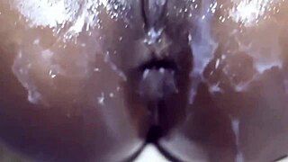 I creampie her tight anal hole at home