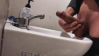 Watch Me Rest Balls on Sink, Preparing Huge Cock for Epic Cumshot