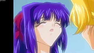 two beautiful hot lesbians indulge in naughty mischief on the bed. their cute blonde bodies moan softly in passion