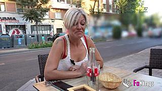 sandra v, this fan is a panty sniffer, so we fulfilled his dream with a hot milf, letting him sniff and more in the interview.