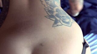 romantic sex on valentine's day with brazilian brunette couple in outdoor setting featuring deepthroat doggystyle and facial cumshot