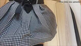 beautiful secretary lifts skirt for salary?