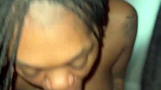 Sucking dick in braids compilation with deepthroat and gagging