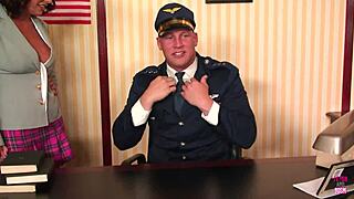 One Bimbo Got Her Mouth Filled With Cum So She Kissed Another Bimbo To Share