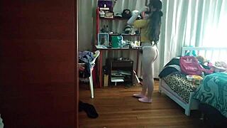 Laura fucked and dancing in underwear is very sexy