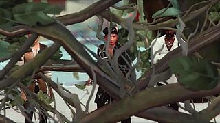 Gangbang Scene Features Double Penetration and Breeding Slut in Sims 4