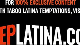 Tight Latina Teen Stepdaughter Riding Big Cock Stepdaddy POV Cums Hard