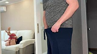 Stepmom and Stepson Caught Masturbating, Then Fucked in Russian Amateur