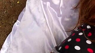 Watch the pervert cum inside stepdaughter's pussy with exclusive red sheer sex toy!