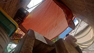 Latina Peasant Caught Under Skirt by Mischievous Brother-in-Law