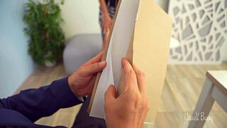 Secretary eager to impress during the job interview