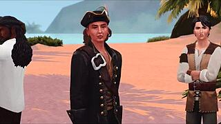 Gangbang Scene Features Double Penetration and Breeding Slut in Sims 4