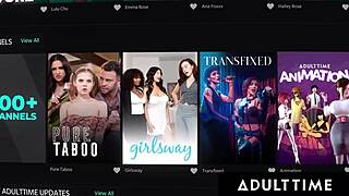 Adult Time Kenna James soaks strangers with rough threesome squirting and gagging.