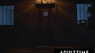 Adult Time Kenna James soaks strangers with rough threesome squirting and gagging.