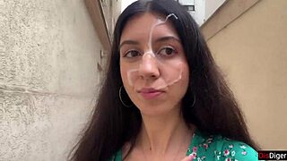 Losing the game means walking with cum on your face in public streets