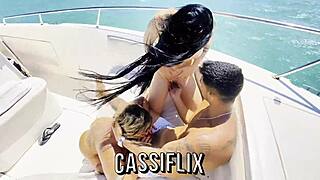 I Enjoy Being Nude At Sea, So I Decided To Be Intimate On The Boat With A Well-Endowed Man And Ride Him Until Climax