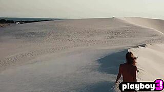 medium tits brunette miluniel louis posed naked outdoor and sexy bubble butt babe liked it