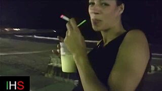 does this beautiful brunette enjoy getting fucked like crazy