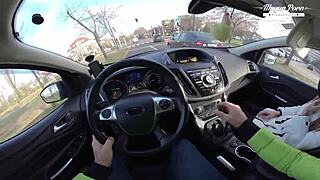 Lili Charmelle Stops Car For Fuck And Creampie