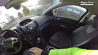 Lili Charmelle Stops Car For Fuck And Creampie