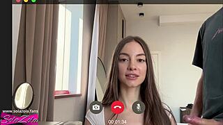 Sexy Brunette In Stockings Sucks Cock And Fucks New Boyfriend!