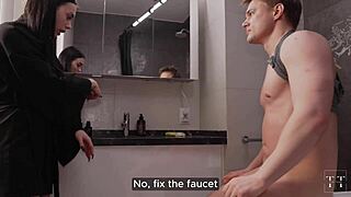 she wouldnt let me cum so i fixed the bathroom sink