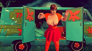 Granny Velma Dinkley's Haunted Mystery Fuck And Creampie In Cosplay