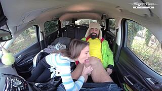 Lili Charmelle Stops Car For Fuck And Creampie