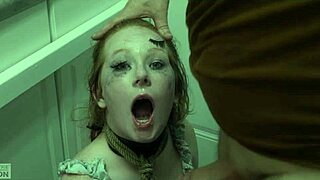 enthusiastic degradation slut siren eats cum from boot