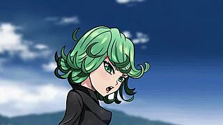 Tatsumaki Takes Petite Ass In Intense Anal Action