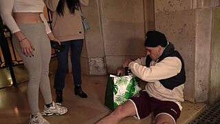 Coercing My Friend - She Fucked A Homeless Guy In Rough, Submissive Encounters